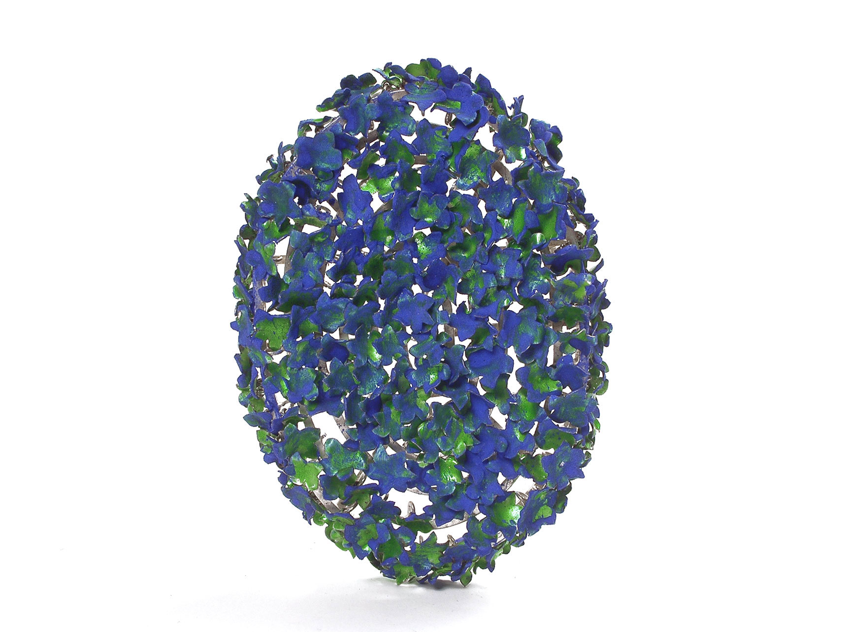 Brooch Silver Enamel